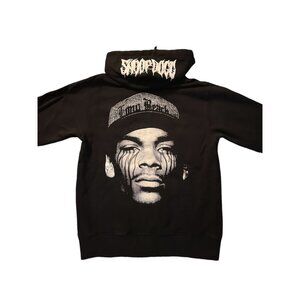 SSS World Corp Black Snoop Dogg Tears Hoodie Deadstock Graphic Pullover Hoodie